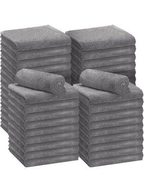 6-Pack Gray Oversized Edgeless Detail Cloths 56x29 | Scratch-Free, Soft & Absorb